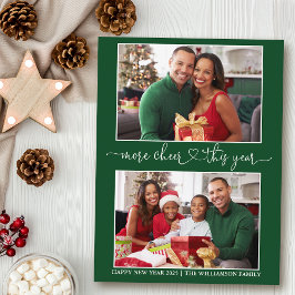 Kalligrafie Herz mehr Cheer Green 2 Foto Urlaub Postkarte