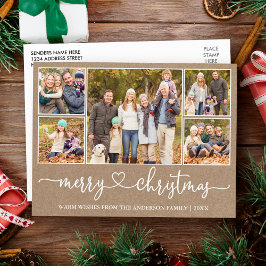 Kalligrafie Herz Weihnachten Kraft 5 Foto Urlaub Postkarte