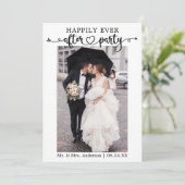 Kalligrafie Herzchen QR glücklich immer nach dem P Ankündigung (Stehend Vorderseite)