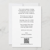 Kalligrafie Herzchen QR glücklich immer nach dem P Ankündigung (Rückseite)