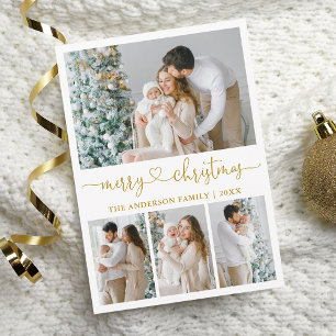 Kalligrafie Herzensschrift Weihnachten 4 Foto Gold