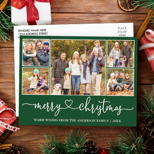 Kalligrafie Herzlich Weihnachten 5 Foto Grüner Url Postkarte