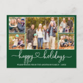 Kalligrafie Herzlichen Glückwunsch Feiertage 5 Fot Postkarte (Vorderseite)