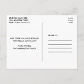 Kalligrafie Herzlichen Glückwunsch Neues Jahr Grün Postkarte (Rückseite)