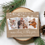 Kalligrafie Herzlichter Kraft Mehr Chef 3 Foto Postkarte<br><div class="desc">Moderne Kalligraphie Herzklopfen Familie 3 Foto Mehr Chef In diesem Jahr Kraft Urlaub Postkarte</div>