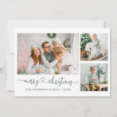 Kalligrafie Herzstück Weihnachten Grün Weihnachten (Vorderseite)