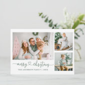 Kalligrafie Herzstück Weihnachten Grün Weihnachten (Stehend Vorderseite)