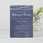 Kalligrafie Hochzeit Probe Dinner Einladungen (Stehend Vorderseite)