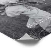 Kalligrafie-Hochzeits-Willkommensschild Poster mit (Ecke)