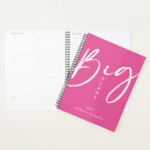 Kalligrafie Hot Pink Big Plans 2024 Planer (Anzeige)