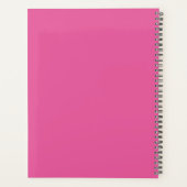 Kalligrafie Hot Pink Big Plans 2024 Planer (Rückseite)