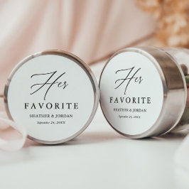 Kalligrafie Ihre Lieblings-Hochzeitskiste Runder Aufkleber