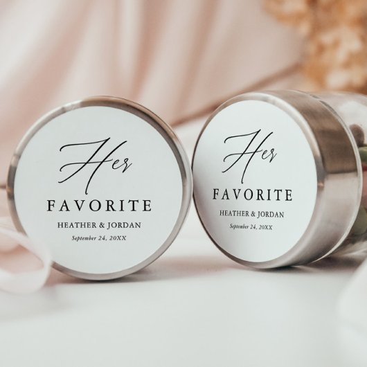 Kalligrafie Ihre Lieblings-Hochzeitskiste Runder Aufkleber