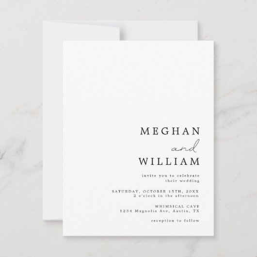 Kalligrafie in einem QR-Code - Einladung zur Hochz (Vorderseite)