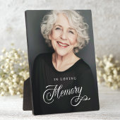 Kalligrafie in liebevoller Erinnerung Erinnerungsf Fotoplatte