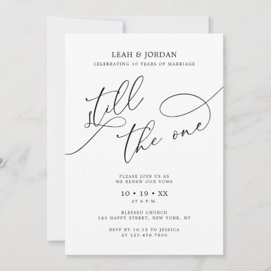 Kalligrafie ist noch immer die einmalige Wetterneu Einladung (Vorderseite)