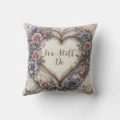 Kalligrafie-Jahrestag, den wir noch immer tun Kissen (Rückseite)