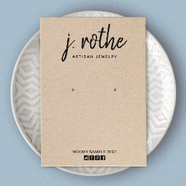 Kalligrafie Kraft Handmade Orings Display