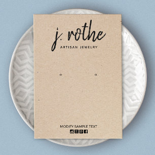 Kalligrafie Kraft Handmade Orings Display