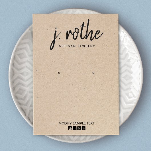 Kalligrafie Kraft Handmade Orings Display