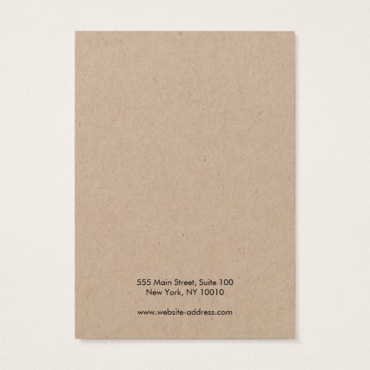 Kalligrafie-Kraft-Typografie (Rückseite)