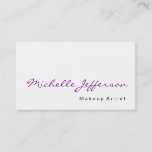 Kalligrafie-Make-up-Artist-Beruf-Businesskarte Visitenkarte