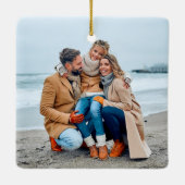 Kalligrafie-Meer und Grüße-Foto Keramikornament (Rückseite)