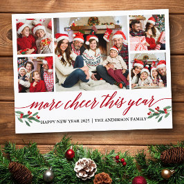 Kalligrafie mehr Chef in diesem Jahr 5 Foto Rot Postkarte