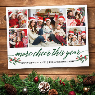 Kalligrafie Mehr Freude Dieses Jahr 5 Foto Grün Postkarte