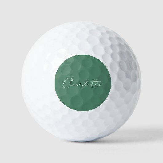 Kalligrafie Minimalistisch Chic Custom Personal Ed Golfball (Vorderseite)