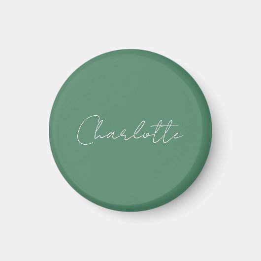 Kalligrafie Minimalistisch Chic Custom Personal Ed Magnet (Vorne)