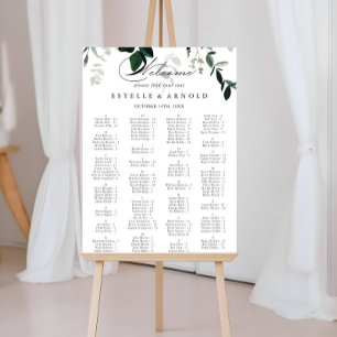 Kalligrafie-Minimalistische Alphabetisierungstabel Poster