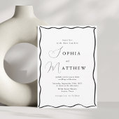 Kalligrafie Minimalistische Handzeichnung Einladung