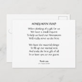 Kalligrafie-Minimalistischer Schwarz-weißer Honeym Postkarte (Vorne/Hinten)