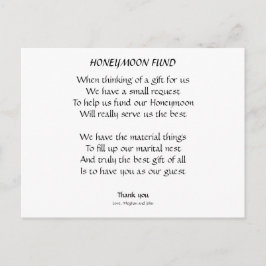 Kalligrafie-Minimalistischer Schwarz-weißer Honeym Postkarte