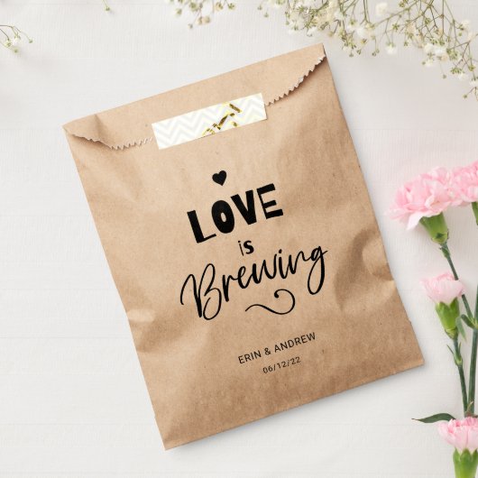 Kalligrafie Moderne Liebe bricht Hochzeit Geschenktütchen (Versiegelt)