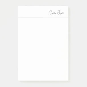 Kalligrafie-Name Minimalistisches Modernes Einfach Post-it Klebezettel