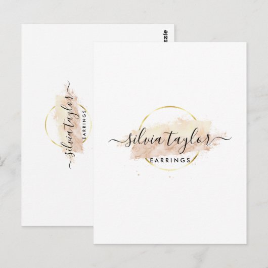 Kalligrafie Postkarte (Vorne/Hinten)