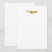 Kalligrafie Profi Elegant Goldfarbe (Vorne/Hinten)