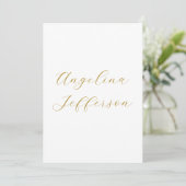 Kalligrafie Profi Elegant Goldfarbe (Stehend Vorderseite)