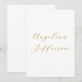Kalligrafie Profi Elegant Goldfarbe (Vorne/Hinten)