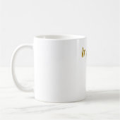 Kalligrafie Profi Elegant Goldfarbe Kaffeetasse (Links)