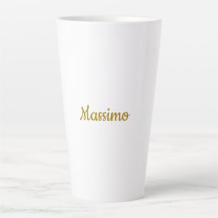 Kalligrafie Profi Elegant Goldfarbe Milchtasse
