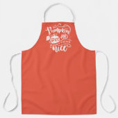 Kalligrafie Pumpkin Gewürz und alles Nizza Schürze (Vorderseite)