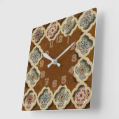 Kalligrafie Quadratische Wanduhr (Winkel)