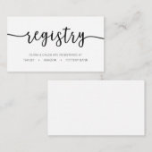 Kalligrafie-Registrierungskarte Begleitkarte (Vorne/Hinten)