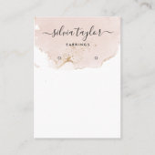 Kalligrafie Rosa Erden Erd-Grafikkarte Visitenkarte (Vorderseite)