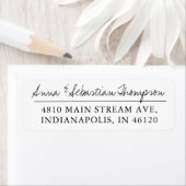 Kalligrafie-Rücksendeadresse (Insitu)