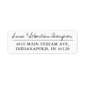 Kalligrafie-Rücksendeadresse (Vorne)