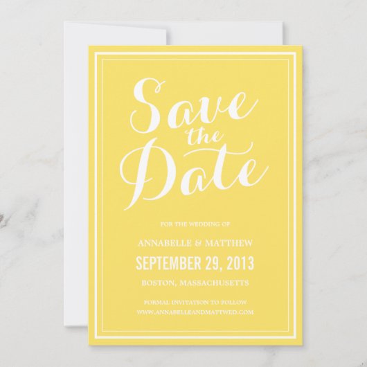 Kalligrafie Save-the-Date-Ankündigung Save The Date (Vorderseite)